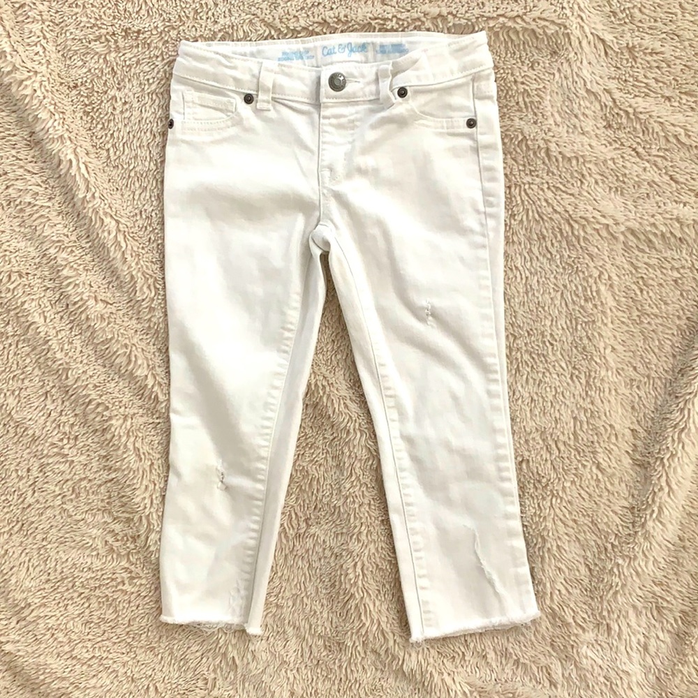 Cat & Jack frayed bottom jeggings size 8